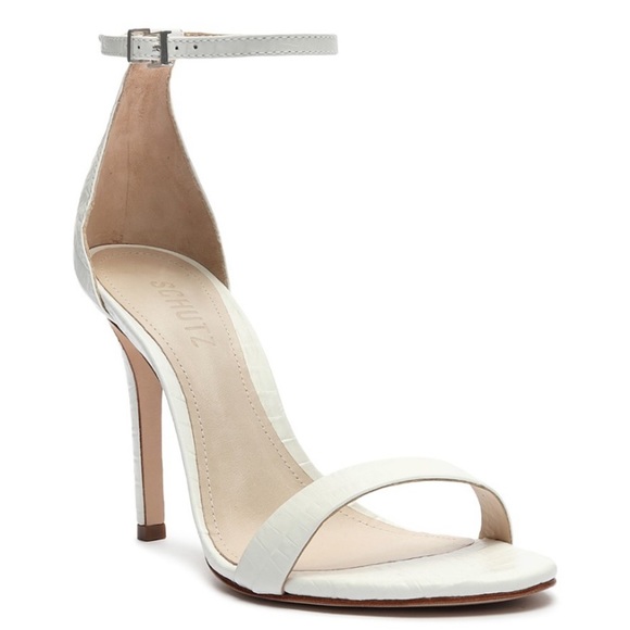 SCHUTZ Shoes - Schutz Cadey Lee in Mini Crocodile White